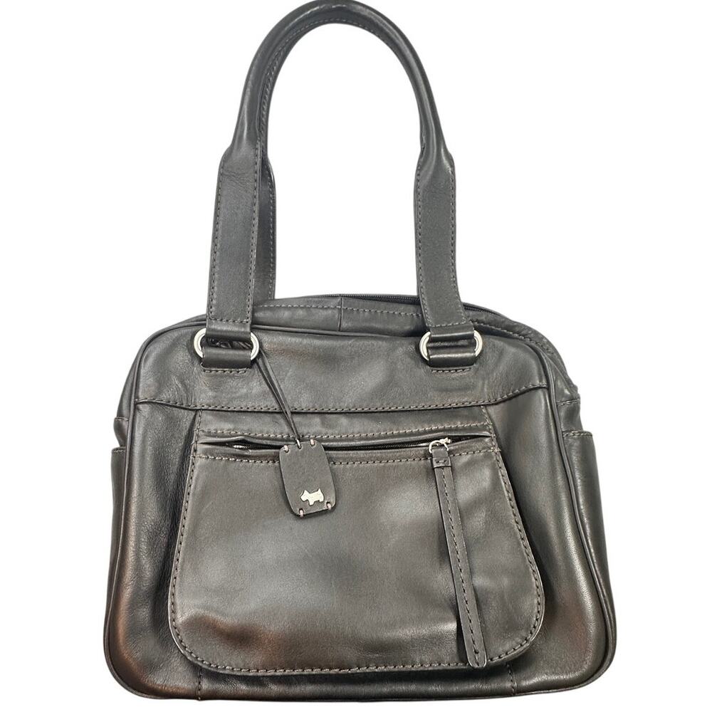 Radley London Black Grained Leather Top Handle Purse Bewell